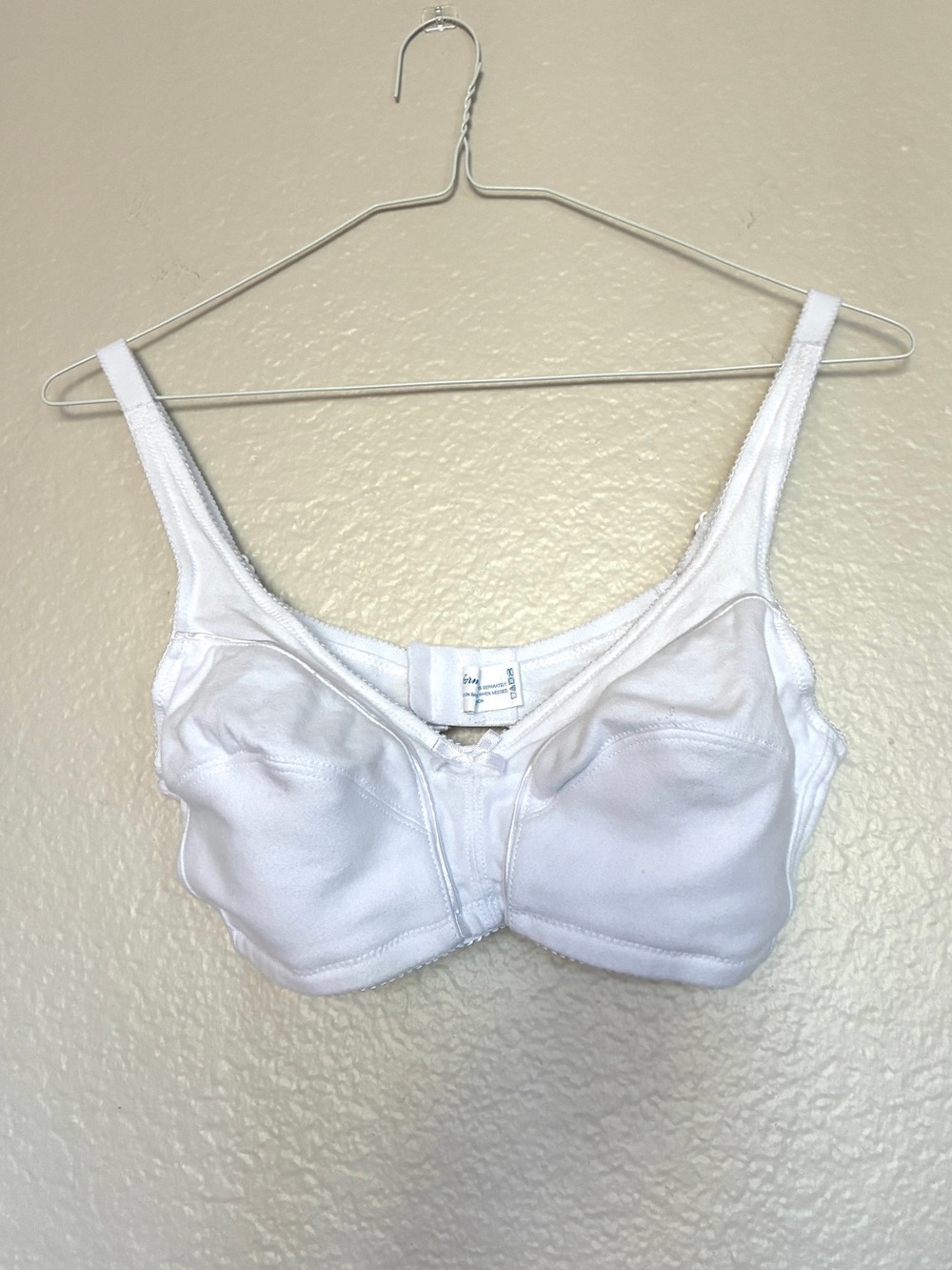 Bestform 100% Cotton White Full Coverage Soft Cup Bra Natural Fibers Casual Wear
